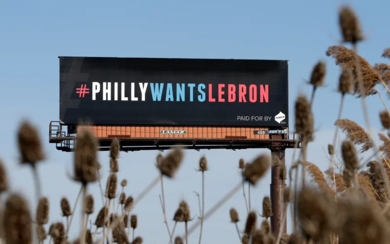 LeBron James picked Philadelphia, eight years after billboards asked him to come to 76ers